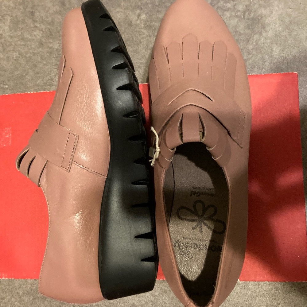 Wonders fly platform wedge loafers- NIB